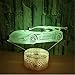 Price comparison product image 3D Acrylic Night Light Kreatives Auto 3D Nachtlicht Acryl 7 Farbe Veränderbar Sport Auto Nachtlicht Riss Ladegerät Basis Schlafzimmer Led Lampe Geschenk Für Kinder