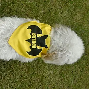 GROOMSOME Batdog Dog V-Bandana/Dog Scarf (Size: Large)