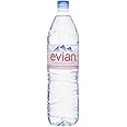 Evian Natural Mineral Water Bottle, 3 X 1500 ml