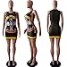 Produktbild Neue Damen Armee Grün Guns N Roses Printed Kurz Mini Kleid Erwachsene Halloween Fancy Dress Party Tänzerin Party Wear Abend Größe L