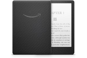 Skins4u Aufkleber Design Kratzer Schutz Folie Vinyln Skin kompatibel mit Amazon Kindle Paperwhite 10.Generation ab 2018 Carbon