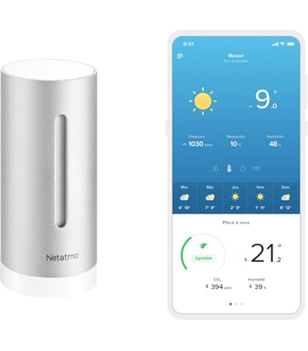 LEVIPE Draadloos weerstation, thermometer, hygrometer, barometer, binnen en buiten, met led-sensor, display, achtergrondverlichting, digitale klok, alarm en snooze, weergave van tijd, datum, dag
