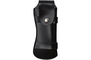 runrayay Étui pour Couteau de Poche Pliant en Cuir Noir, Étui pour Couteau de ceinture en Cuir, Étuis à Couteau