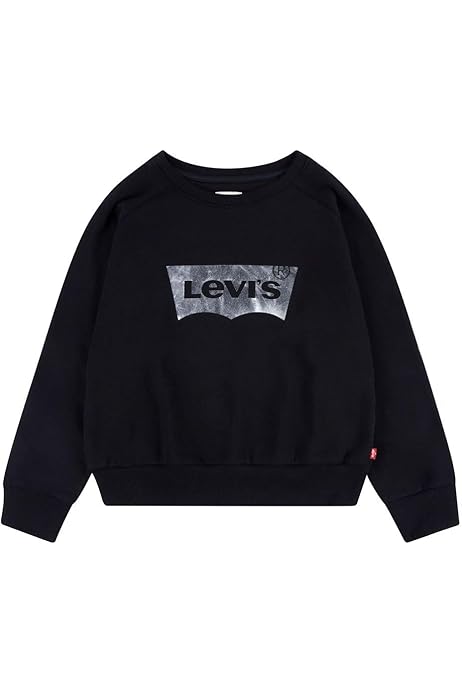 Felpa Levi's Con Volant Per Bambine - Cotone E Poliestere, Maniche Lunghe - Stile Comodo E Casual