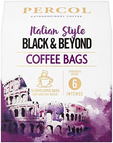 Percol Rainforest Alliance Italian Style Black & Beyond Coffee Bags 80g