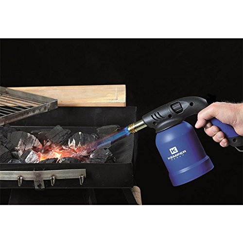 Kemper Lötlampe Lötbrenner Bunsenbrenner inkl. 4 x Gas Kartuschen - 3