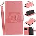Produktbild Hülle für Sony Xperia XZ, Sony Xperia XZ Hülle / Handyhülle / Schutzhülle / Ledertasche / Tasche / Case / Cover / Flip Brieftasche, Anlike Geprägte Panda für Sony Xperia XZ (5,2 Zoll) Bookstyle Kartenfach Standfunktion Handytasche mit Abnehmbar Handy Lanyard für [Sony Xperia XZ (5,2 Zoll)] - rosa