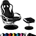 Produktbild Racing TV Sessel "GT Relax Racer" mit Fußhocker, 8 Farbvarianten, 360 Grad drehbar, verstellbare Rückenlehne