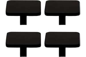 Housoutil Carré Bouton De Meuble, 4pièces Noir Bouton Tiroir Moderne Avec Vis Pour Armoire De Garde- Robe Dresser La Bibliothèque