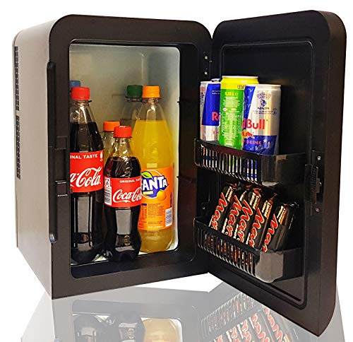 DMS® Mini Kühlschrank Minibar Kühlbox Thermobox Kühltruhe 12/230V Edelstahl 22 Liter, Tragbare Kühlbox mit Kühl- und Warmhaltefunktion, Elektrische Kühlbox für Auto Camping und Hause – Bild 3