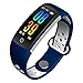 Produktbild Blut Sauerstoff und Dynamische Herzfrequenz Armband, yustar 2,4 cm LCD Touch Screen Blut Druck/atemfrequenz Überwachung Sport Tracker – Sleeping Kontrolle – Call erinnern/Weigerte – Smart Reminder – Sport RECORD M blau