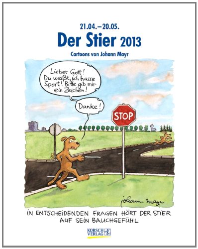 Der Stier im Jahr 2013: Cartoon-Kalender
