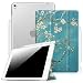 Produktbild iPad Pro 9.7 Hülle mit eingebautem Apple Pencil Halter, Fintie Ultra Slim Superleicht Schutzhülle mit transparenter Rückseite Abdeckung, Auto Schlaf / Wach Funktion für iPad Pro 9.7 2016, Mandelblüten