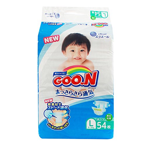 GOO.N (Goon) Couches Taille L (9-14 kg) 54 pc.//GOO.N (Goon) Japanese diapers nappies size - L (9-14 kg) 54 pc.//GOO.N (Goon) ???????? ?????????? size - L (9-14 kg.) 54 pc.