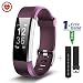 Produktbild CHEREEKI Fitness Tracker mit Herzfrequenz Aktivitätstracker mit Pulsmesser Smart Bracelet Fitness Armbänder Sport Armband mit Herzfrequenzmesser Schrittzähler Schlaf-Monitor Remote Shoot Anrufen / SMS Smartwatch für Android iOS iPhone Smartphone (Lila)