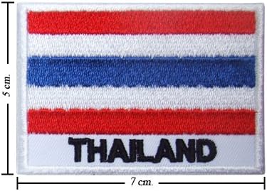 Thailand Nation Flag Style-2 Embroidered Iron or Sew on Patch by Wonder Fullmoon