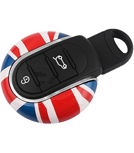 Heinmo per Cooper S Countryman F54 F55 F56 F57 F60 Shell portachiavi portachiavi portachiavi in lega accessori (Red Bow MQ Cover