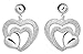 Produktbild SaySure - Jewelry Silver Plated heart three shine Earrings