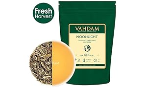 Diamond Moonlight Foglie di t&egrave; bianche dall'Himalaya (25 tazze), 100% naturale di t&egrave; disintossicante, t&egrave; per la perdita di peso - IL PI&Ugrave; GRANDE T&Egrave; BIANCO PI&Ugrave; ALTO DEL MONDO, 50gm