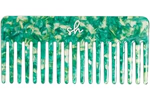 SIMPLY HAIR Pettine a denti larghi per ricci, pettine per capelli ricci, pettine arricciato, pettine per capelli ricci, pettine a denti larghi, pettine per doccia, pettine largo per spazzolare i ricci, resistente