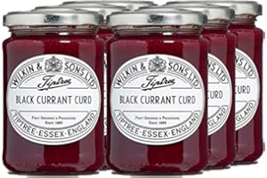 WILKIN & SONS LTD Wilkin & Sons Tiptree Case of Black Currant Curd / 312g x 6 Jars / Suitable for Vegetarian, Coeliac Diets