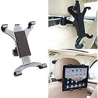 Tablet/Ipad Halterung für die Kopfstütze im Auto, für Ipad und Samsung Galaxy Tablets von 7 bis 10.2 Zoll, Halter im KFZ, mit 360 Grad-Rotation.