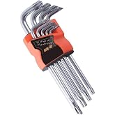 Transformacion Profesyonel 9 Par&ccedil;a Yıldız Torx Alyan Seti T10-T50 S2 &Ccedil;elik Uzun Kol 715903