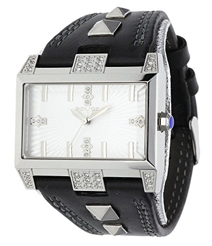 Police Elevation Herren Armbanduhr mit silber Zifferblatt Analog-Anzeige und schwarz PL. 13662JS/04