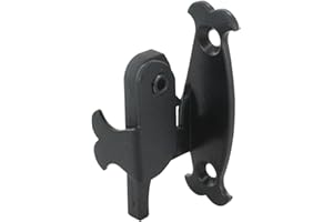 EMPYR Support de Poignée d'Espagnolette - Aluminium Noir - Design Traditionnel - Gache d'Espagnolette à Visser - pour Volet Battant - Fabrication Française