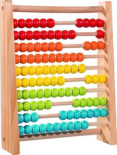 Preisvergleich Produktbild EMILO Regenbogen-Zählrahmen aus Holz 440-20011