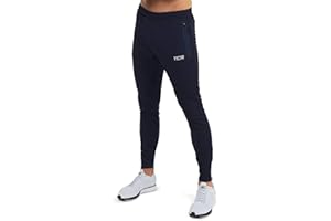 TCA Hombre Rapid Pantalon con Bolsillos con Cremallera - Pantalones Chandal Pistero