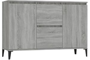 vidaXL Komoda, szary dąb sonoma, 104x35x70 cm