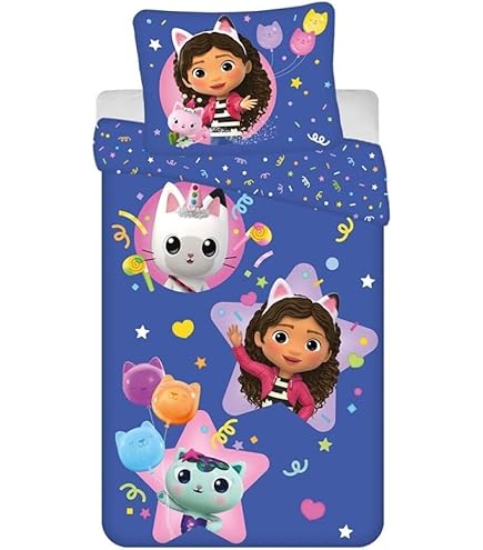 Gabby's Magisches Haus Bettwäsche - 140x200cm + 65x65cm Wendebettwäsche