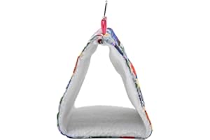 Pet Bird Nest Hängematte Warm Soft Hanging Cave Haus Dreieckige Papagei Kuscheln Hütte Zelt Bett Heimtierbedarf Vögel Käfig Spielzeug(#6)