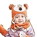 Produktbild Tukistore Baby Kinder Gestrickte Mütze Schal Set Niedlich klein Fuchs Wintermütze Winterschal warme Strickmütze Kappen StrickSchal Halstuch Set for Baby Jungen Mädchen