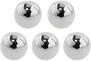 YINETTECH 5x Bolas de Acero de 7 Mm para Mandril Bolas de Acero para Cojinetes Bolas de Precisión Bolas de Acero para Cojinetes Sólidos para Taladros Rotativos SDS Color Plateado