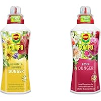 Compo Qualitäts-Blumendünger für alle Pflanzen im Zimmer, auf Balkon und Terrasse, Spezial-Flüssigdünger mit extra…