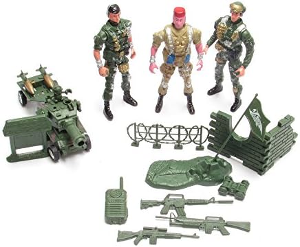 Toy Soldier Army Figures - Combat Fighter Set Action Man Tank Soldier Castle Set