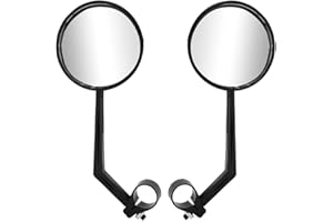 TYENAZA Espejo retrovisor para scooter, espejo para bicicleta, paquete de 2, espejo retrovisor profesional para mango de scooter, 2 piezas, retrorreflector de vista grande para scooter Xiaom 1S M365 Pro ES G3