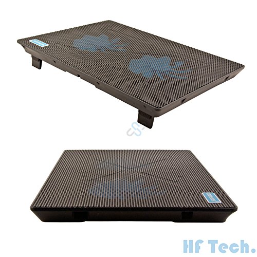 HFTEK® 2 Lüfter cooling Pad Kühlpad bis 15 zoll USB Laptop Notebook Netbook OVP Neu (HFCPX2) - 4