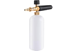 Stone Banks Canon à Mousse Bosch Aquatak / Black & Decker / Norse/ Ryobi/ Neo pour Nettoyeur Haute Pression, Lance de Mousse à Neige pour Voiture avec buse en Mousse réglable