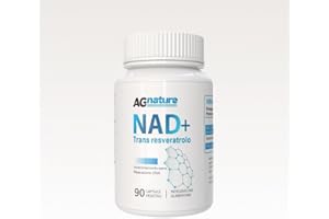 AG NATURE NAD Resveratrolo 1000mg 90Cps Integratore Nicotinamide Puro - Complex Anti-Età e Anti-Fatica con Niacina, Trans Resveratrolo e Trimetilglicina
