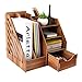 Produktbild SxX-Desktop-Bücherregal Holz Desktop Organizer Multifunktionale DIY Schreibtisch Ordentlich Stationäre Schrank mit Schubladen für Zuhause, Büro und Schule (29 * 25,5 * 29 cm) (Farbe : #1)