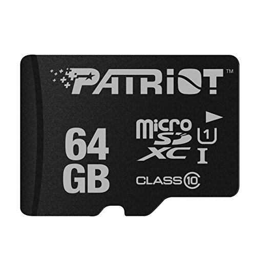 Patriot LX Series microSDXC 64GB Speicherkarte bis zu 70MB/Sek UHS-I Class 10 + SD-Adapter