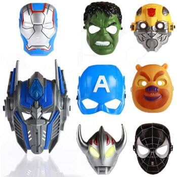 SunMian April Fool's Day Christmas children's toys cartoon masks light-emitting masks plastic cosplay masks the Hulk, light-emitting noblewomen of days