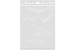 EXTIFF Lote de 1000 bolsas con cierre de cremallera extraíble transparente – para productos alimenticios, joyas, accesorios, etc. – Tamaño 7 x 10 cm