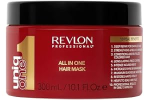 Revlon Professional UniqOne Vegansk Super10r Hårmask för djupbehandling, gåvor för kvinnor / män (300 ml) för förstärkning oc