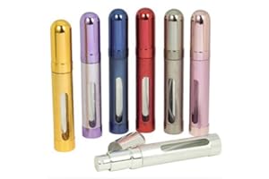 5starwarehouse 12ml Refillable Perfume Atomiser Atomizer Aftershave Travel Spray Miniature Bottle With Window (Silver)