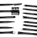 CDC® 32 PCS Professional Cosmetic Facial Kit Makeup Brushes - Makeup Brushing Tools Brush Set - Premium Make Up Brush Set - Kabuki Foundation Blusher Powder Foundation Eye shadow Eyeliner Lip Brush - Make Up Brush Kits with Black Leather Case