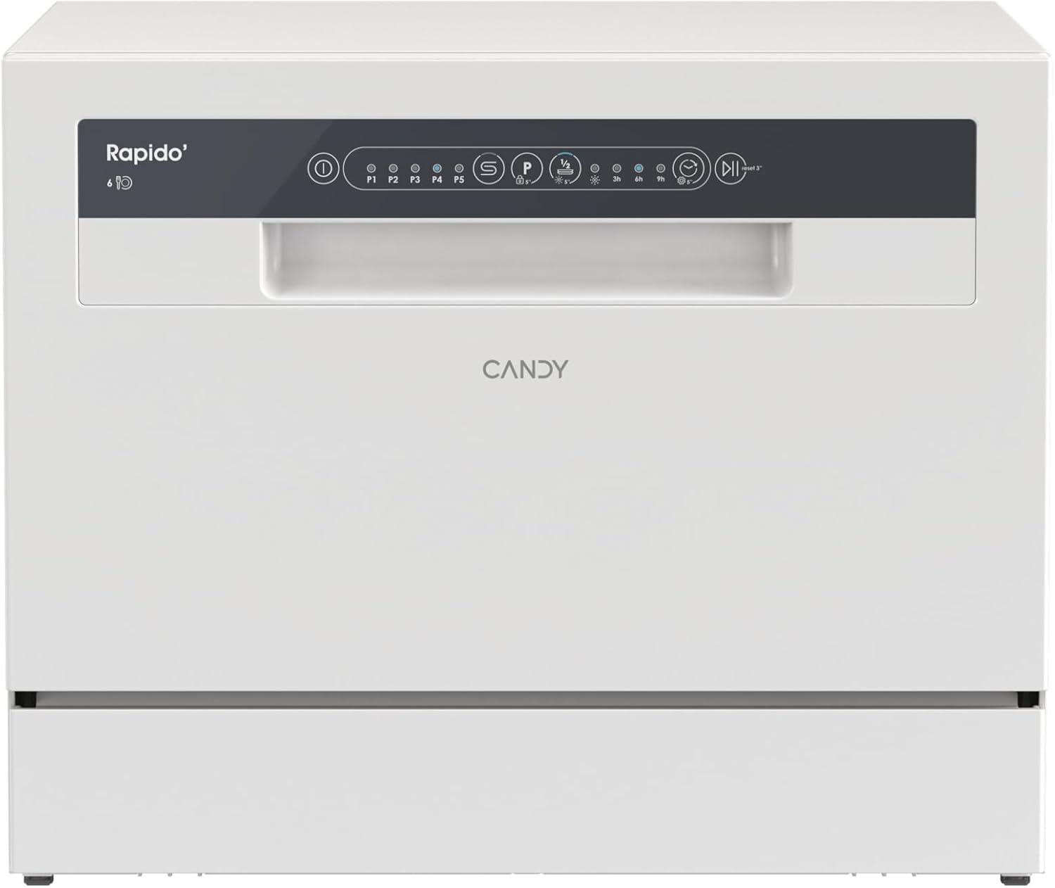 Candy Table Top Dishwasher CP 6E51LW-80 - White - 6 Place Settings